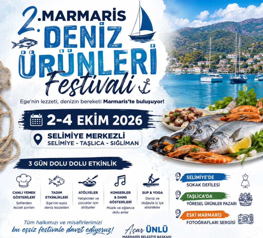 2. Marmaris Deniz Ürünleri Festivali 2-4 Ekim’de Düzenlenecek