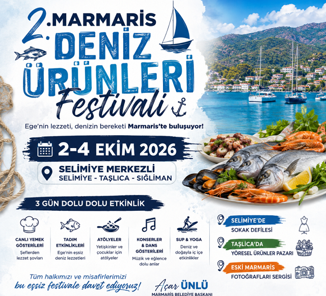 2. Marmaris Deniz Ürünleri Festivali 2-4 Ekim’de Düzenlenecek