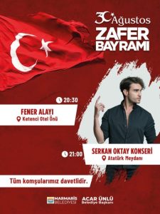 Marmaris’te 30 Ağustos Zafer Bayramı Coşkuyla Kutlanacak