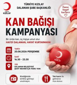 Dalaman’da Kan Bağışı Kampanyası Düzenleniyor