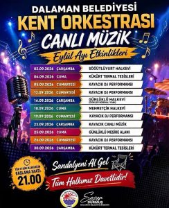 DALAMAN’DA MÜZİK DOLU EYLÜL: KENT ORKESTRASI MAHALLELERDE SAHNE ALACAK