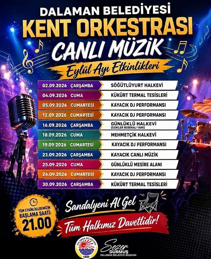DALAMAN’DA MÜZİK DOLU EYLÜL: KENT ORKESTRASI MAHALLELERDE SAHNE ALACAK