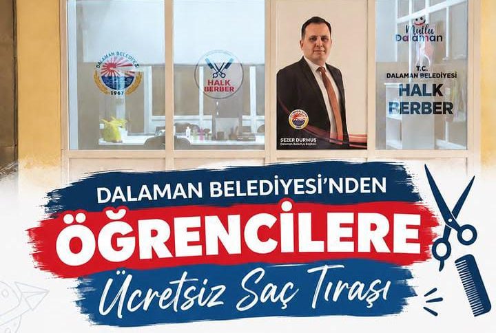 Dalaman Belediyesi’nden Öğrencilere Ücretsiz Saç Tıraşı Desteği