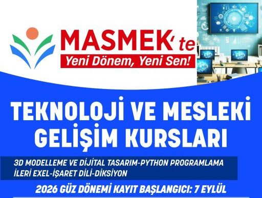 MASMEK’te 2026 Güz Dönemi Kayıtları Başlıyor