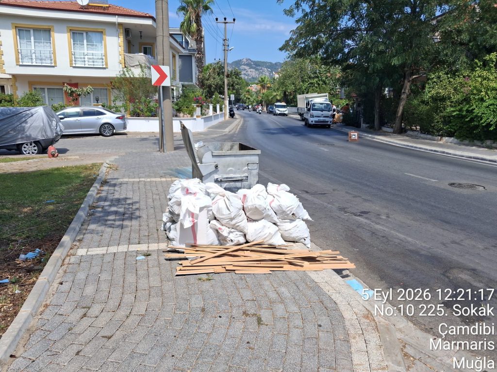 Marmaris’te Kaçak Moloz Dökümüne Ceza