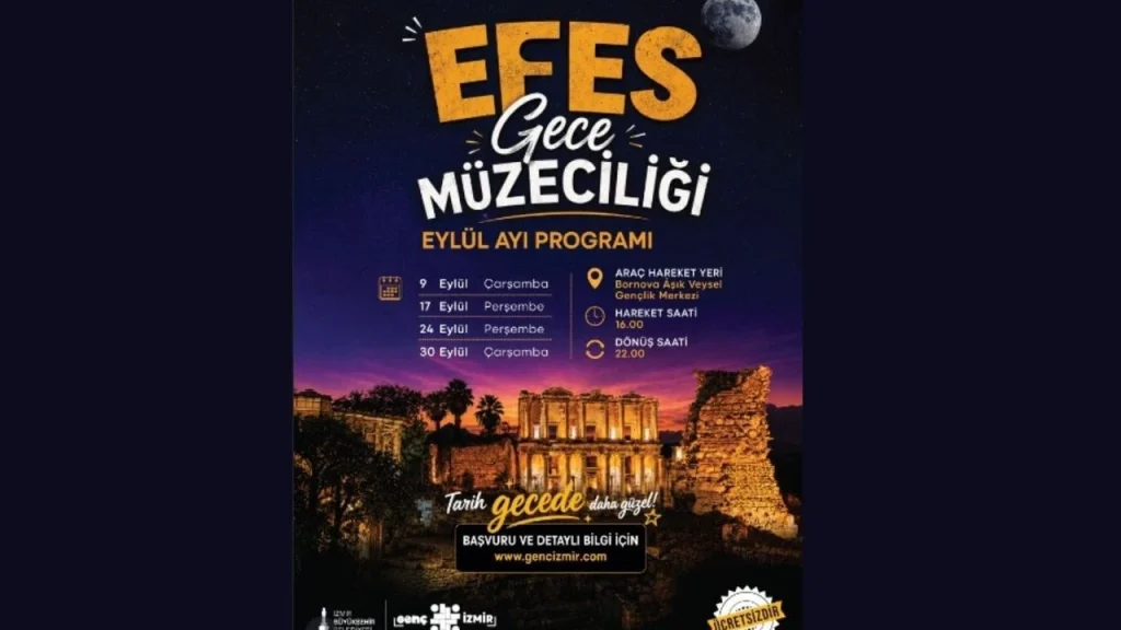 Efes Antik Kenti’nde Eylül’de Gece Turu Heyecanı