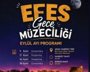 Efes Antik Kenti’nde Eylül’de Gece Turu Heyecanı