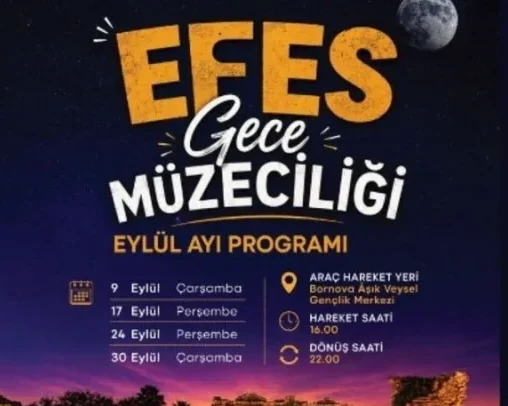 Efes Antik Kenti’nde Eylül’de Gece Turu Heyecanı